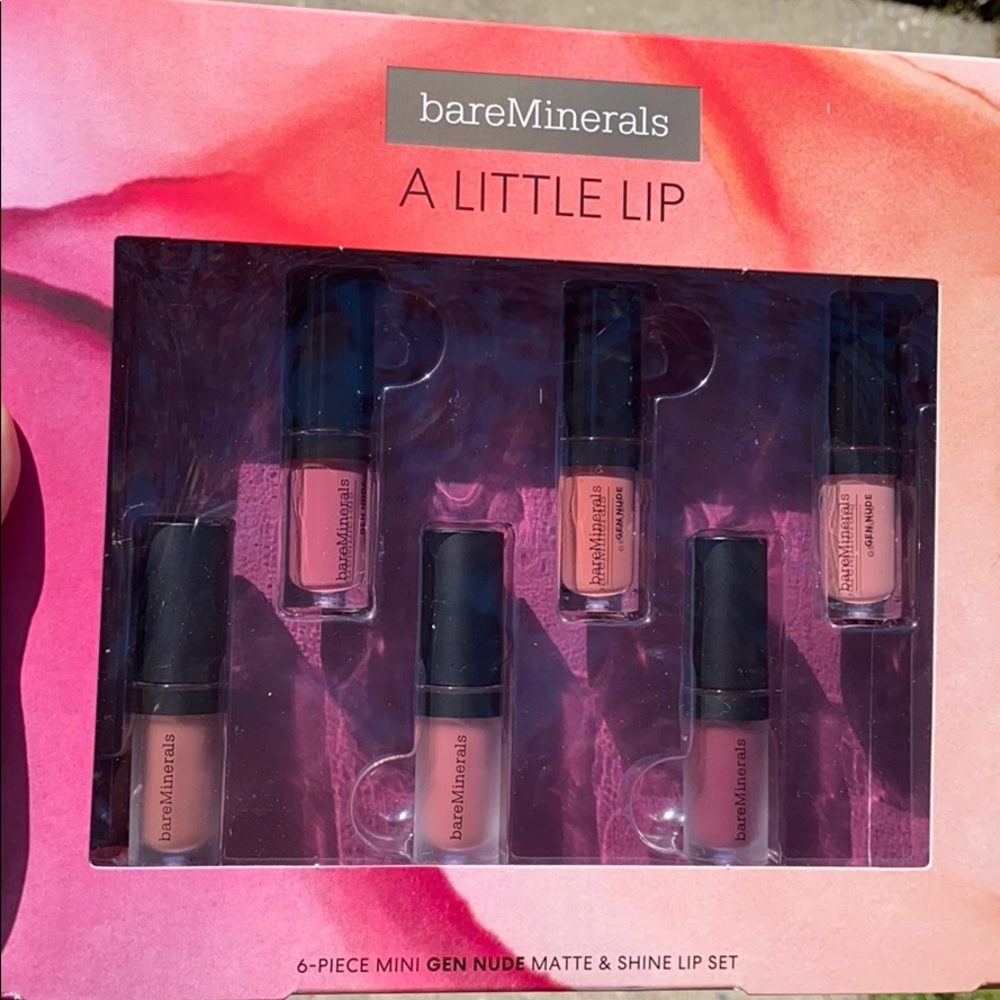 BAREMINERALS MINI GEN NUDE MATTE&SHINE LIP SET